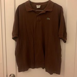Brown Lacoste Polo Size 9